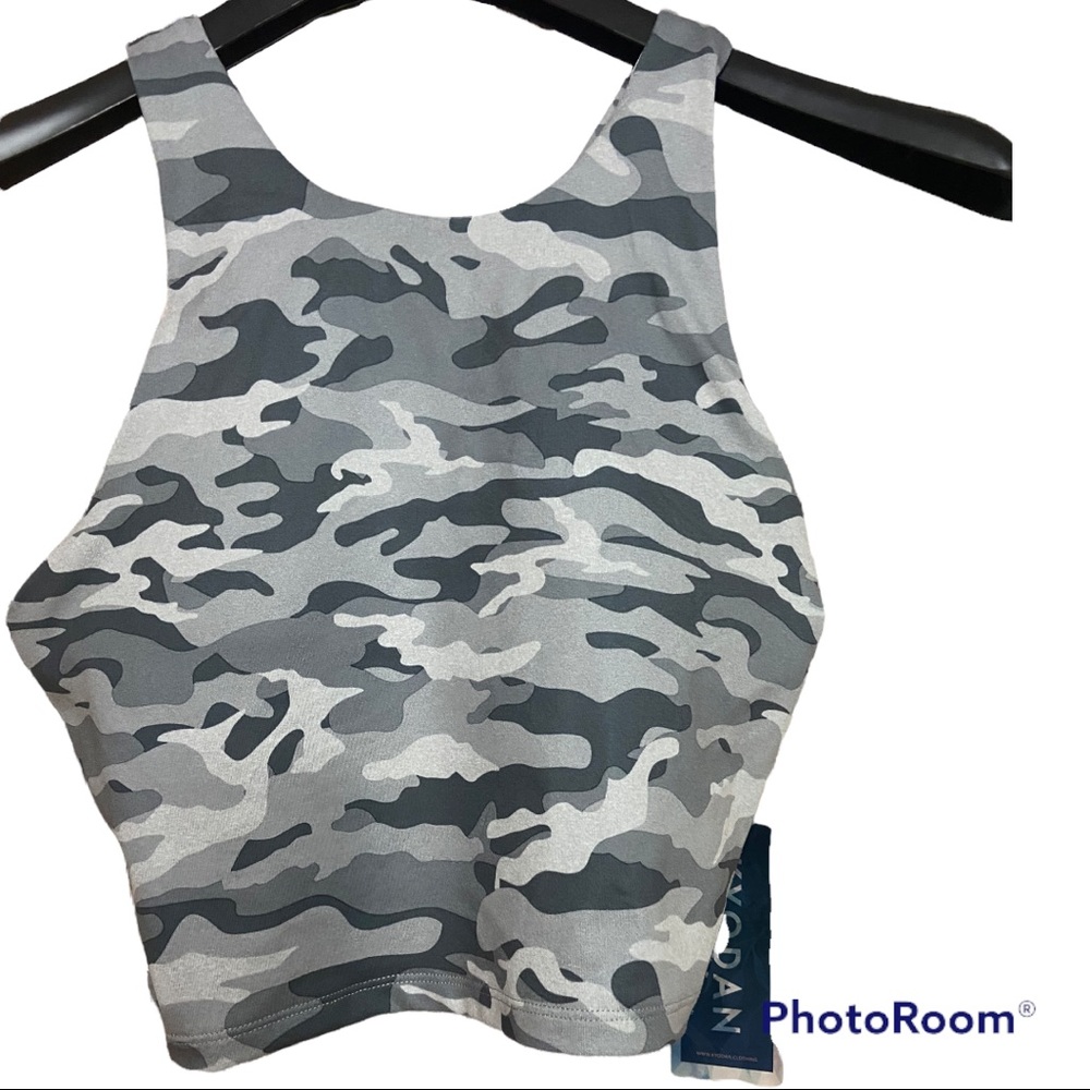 Kyodan Sports Bra ~ Grey Camo Print / Medium / NWT
